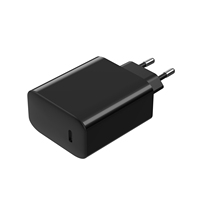Cargador USB C GaN de 65W con un solo puerto PD PPS, carga rápida, enchufe europeo, adaptador de corriente para portátil, teléfono y tableta.
