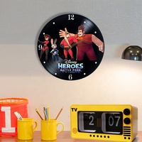 Horloge de bureau de Table numérique en métal jaune clair de Style industriel rétro Reloj Page Turning Horloge de Table Auto Flip Calendar Clock