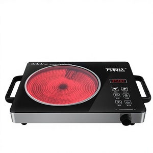 Cuisinière à <span class=keywords><strong>induction</strong></span> électrique intelligente pour usage domestique, multifonctionnelle, étanche, haute puissance 3500W, idéale pour fondue et sauté, cadeau - Product Image 1
