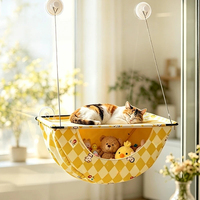 Hamac pour chat à fixer sur fenêtre avec ventouses puissantes. Lit pour chat lavable et pliable. Fournitures pour chats. Lit pour chat.