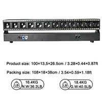 Igracelite 12x40W RGBW 4-en-1 LED Moving Head Barre de Scène Éclairage de Scène Concert DJ