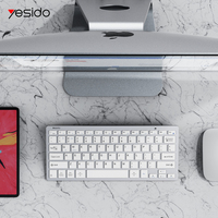 Keyboard Ajaib YESIDO Mini Desain 2.4G dan BT Nirkabel untuk Laptop Komputer Tablet
