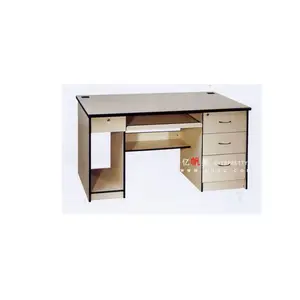 Simple design Teacher Wood Desks with CPU holder & Side Drawer & Shelf & Keyboard