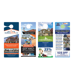 Chất lượng tốt nhất treo Flyer tờ rơi không thấm nước in ấn cửa móc - Product Image 1