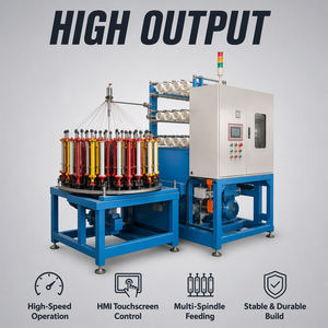 Máquina Trenzadora Automática de Alta Velocidad para Fabricación de Cuerdas, Tejido de Malla Metálica, Revestimiento de Cables y Redes, 100W 100kg - Product Image 5