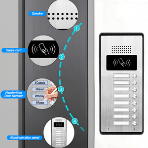 Audio Door Phone 2 Wire <strong>Intercom</strong> <strong>System</strong> Metal Keypad Waterproof Outdoor Communication <strong>for</strong> Villa Apartment - Product Image 4