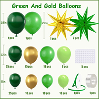 Kit de guirlande de ballons en latex avec ballons étoiles métallisés pour la décoration de fêtes, mariages et Noël