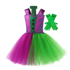 Atacado personalizado anime cosplay palhaço coringa Frank cosplay fantasia Halloween meninas tutu saia trajes