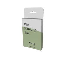 Boîte en carton suspendue personnalisée avec logo pour la vente au détail, écologique, pour étuis de téléphone/appareil photo, cadeaux, recyclable, avec pelliculage mat et revêtement UV