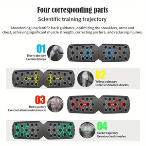 CZFIT Portable Foldable 28 in 1 Push up Bar at Home Gym Pushup Handles for Floor Professional <b>Strength</b> <b>Training</b> Equipment Unisex - Product Image 6