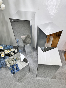 La Mã cột vuông đạo cụ đám cưới trắng bên đường dẫn hiển thị cho tiệc cưới plinth trang trí - Product Image 4