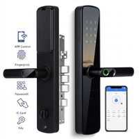 Cerradura Inteligente de Alta Calidad con App Tuya, Código, Tarjeta, Huella Digital, Impermeable, TTlock, para Apartamento