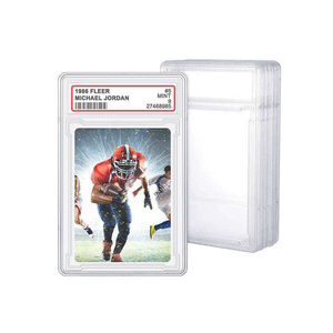 QY Acrylic Ultrasonic Type Grading <b>Playing</b> <b>Cards</b> Clear <b>Card</b> for Collectibles Minimalist Design No Closure - Product Image 3