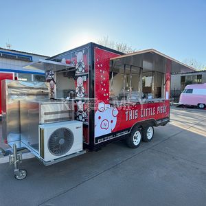 2025 Commercial Van Concession Street Mobile Truck <b>Cart</b> Fast Stainless Steel Food Trailer For Sale Usa Europe - Product Image 2