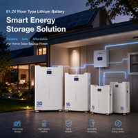 Batterie de stockage d'énergie LiFePO4 32 kWh Solard haute capacité, à décharge profonde, empilable, hybride, avec surveillance intelligente Wi-Fi et fonction de sauvegarde sécurisée