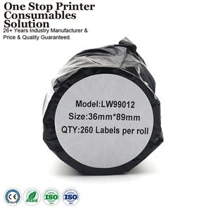 INK-POWER LW 99010 99012 99014 99015 Black on White Thermal Paper <strong>Label</strong> Roll Compatible for <strong>Dymo</strong> LabelWriters 450 Printer - Product Image 2