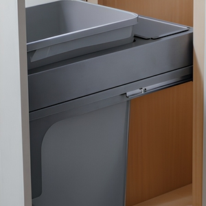 <span class=keywords><strong>Poubelle</strong></span> de <span class=keywords><strong>cuisine</strong></span> coulissante double intégrée de haute qualité au design moderne, en plastique écologique, à pression, pour <span class=keywords><strong>tiroir</strong></span> - Product Image 4