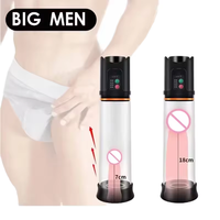 Pompe à pénis électrique en silicone 100 % étanche, pompe à vide automatique, agrandisseur pénien, masturbateur masculin, jouets sexuels - Vente chaude