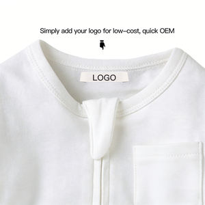 <span class=keywords><strong>Pigiama</strong></span> Intero Personalizzato in <span class=keywords><strong>Cotone</strong></span> <span class=keywords><strong>Biologico</strong></span>, Tutina con Zip, Abbigliamento da Notte a Maniche Lunghe con Piedini per Neonati - Product Image 2