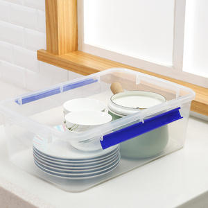 Contenedor de Almacenamiento de Alimentos Rectangular con Tapa de Clip, Apilable, para Preservar la Frescura, Uso en la Cocina, Gran Capacidad, Plástico de Grado Alimenticio - Product Image 4