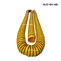 Conduit d'air monocouche à pression négative NUOENWEI avec boucles de serrage |   Tuyau d'aspiration en PVC pour la ventilation des mines et des tunnels