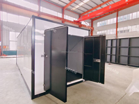 Conteneur de stockage modulaire en acier à assembler soi-même avec porte enroulable personnalisée – Fournisseur d'usine