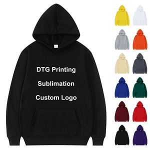 Custom Mens Cheap Loose Hoodie Sublimation Print Design Street Fashion Plus Size Sweatshirt for Men - Product Image 1