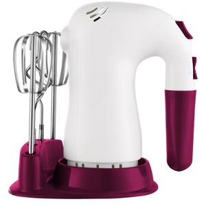 Batteur à œufs électrique portatif avec fouet métallique, boîtier en plastique, bouton d'éjection du fouet pour fouetter la crème et la pâte - Product Image 1