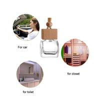 Bouteille de parfum pour voiture, diffuseur d'air, de luxe, en verre, transparent, vide, pièces, 5ml/8ml/10ml