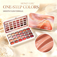 HONEY GIRL HEMA/TPO Free 24 couleurs haute pigmentation, palette de gel magnétique DIY sans essuyage pour nail art