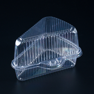 Rõ ràng nhựa vỏ sò hộp đựng thức ăn, tam giác hộp bánh sandwich, tam giác bánh Slice container với bản lề Nắp - Product Image 5