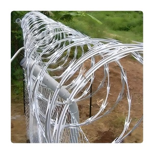 Hot Bán Giá Rẻ Giá Mạ Kẽm Concertina Dao Cạo Dây 900Mm/5 Clip/Cuộn Dây Dao Cạo Dây Thép gai Lưới Cho Bán - Product Image 2