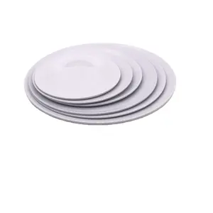 High quality BPA free Plastic cheap custom print logo Wholesale melamine plates bulk china ware