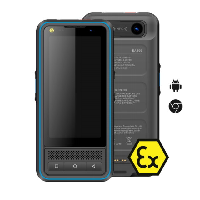HILONG INS-LNG-EA300 Intrinsically Safe 4G EX IIC ATEX/IECEx Non Camera Zone 1/2 Smart Phone for Zone 1/21