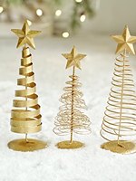 Weihnachten zu Hause Tisch dekoration Gold Stern Weihnachten Tisch dekoration Stern Topper goldene Tabelle Weihnachts bäume