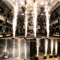 Machine à étincelles froides 650W, feux d'artifice froids, machine à fontaine d'étincelles avec contrôle DMX sans fil pour scène de mariage