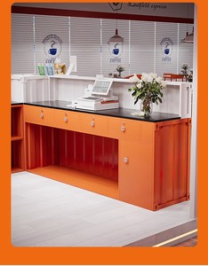 Tùy Chỉnh Sắt Container Quầy Bàn Bền Thân Thiện Với Môi Thiết Kế Công Nghiệp Nhà Ngoài Trời Khách Sạn Ăn Uống Góc Thanh Thanh Thiết Lập - Product Image 3