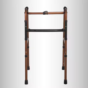 Déambulateur pliable en aluminium à usage médical avec réglage en hauteur, fournitures de rééducation réciproque - Product Image 1