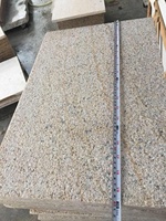 Pierre de granit beige jaune brumeux Fujian G682 pour pavage mural extérieur
