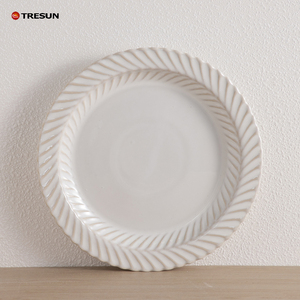 Service de table en céramique de haute qualité, écologique, moderne et luxueux, style nordique, créatif, blanc, passe au lave-vaisselle, durable - Product Image 6