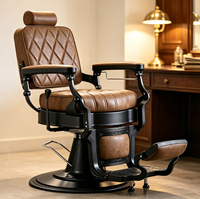 Chaise de Barbier Hydraulique Pivotante et Inclinable Robuste Style Vintage – Offre Spéciale