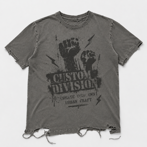 Camiseta Oversize de Algodón Grueso Personalizada con Gráfico Fotográfico Lavado, Estilo Boxy Streetwear, Marca Privada para Hombre - Product Image 2