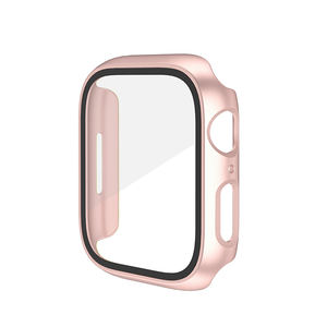 Coque de <span class=keywords><strong>protection</strong></span> mat pour <span class=keywords><strong>Apple</strong></span> <span class=keywords><strong>Watch</strong></span> avec film protecteur d'écran en verre trempé pour iwatch Series 8 7 <span class=keywords><strong>SE</strong></span> - Product Image 4