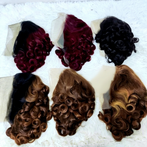 Promoción Letsfly 13.8USD Pelucas Cortas de Cabello Humano Virgen con Encaje Frontal 13x4, Pelucas de Cabello Humano Baratas al por Mayor - Product Image 1