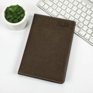 Agenda 2025 Personalizable con Impresión, Formato A5, Planificador Diario de 365 Días, Tapa de Cuero, 80 Hojas, Inglés y Español, Ideal para Regalo - Product Image 2