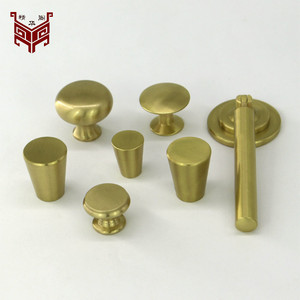 Brass Cabinet Handle <b>Knob</b> Cylindrical European Style Antirust Furniture Drawer Door Hardware - Product Image 2