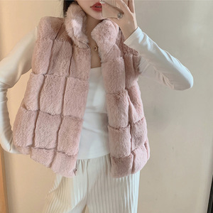 Abrigo <span class=keywords><strong>de</strong></span> piel sintética para mujer, chaleco <span class=keywords><strong>de</strong></span> <span class=keywords><strong>pelo</strong></span> <span class=keywords><strong>de</strong></span> <span class=keywords><strong>conejo</strong></span> falso <span class=keywords><strong>de</strong></span> lujo sin mangas, nueva chaqueta coreana, chaleco para mujer, chaqueta sin mangas justa - Product Image 1