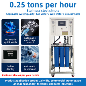 Sin tanque de <span class=keywords><strong>agua</strong></span> Botella azul pequeña barata 0,25 T/H Equipo de tratamiento de <span class=keywords><strong>agua</strong></span> Filtración de <span class=keywords><strong>agua</strong></span> RO de primera etapa - Product Image 2