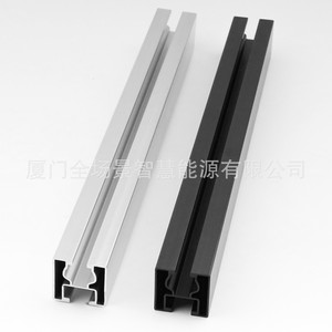 Riel de montaje solar 40x40 negro galvanizado en caliente para instalación de paneles solares - Product Image 4
