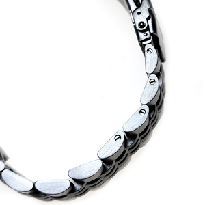 <span class=keywords><strong>Bracelet</strong></span> de <span class=keywords><strong>montre</strong></span> en acier inoxydable massif avec fermoir déployant, extrémité incurvée réglable, vis brossée, 20 mm 22 mm - Product Image 4